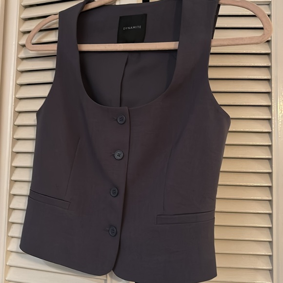 Dynamite Grey Sleeveless Vest XXS - Picture 3 of 4